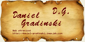 Daniel Gradinski vizit kartica